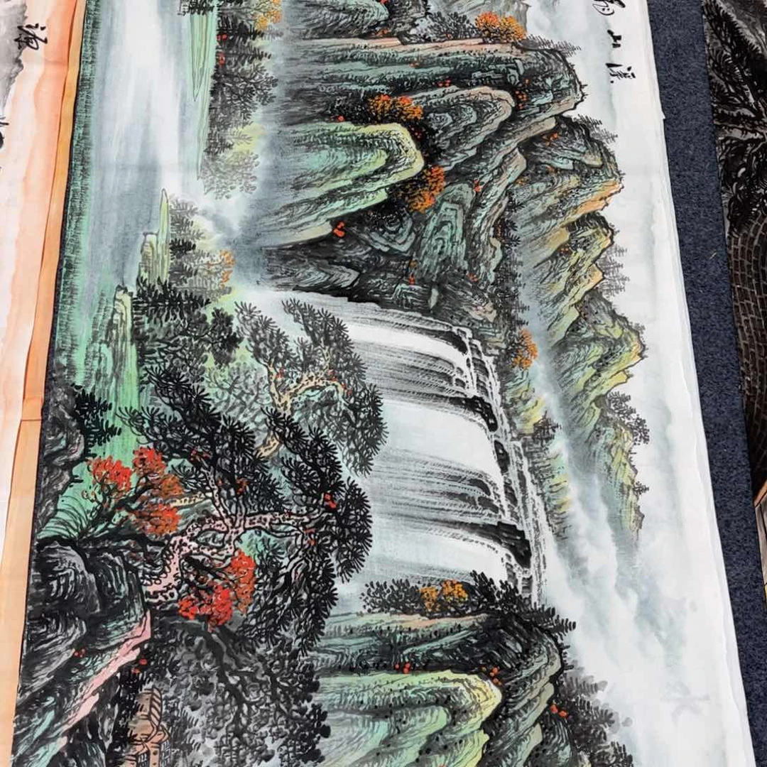 国画山水作品手绘
