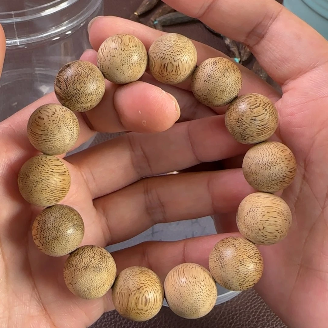 手串沉香正区文莱1.7圆珠18克