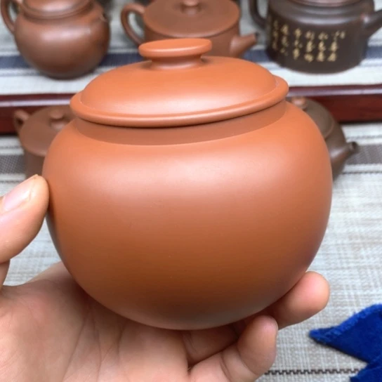 壶坭兴陶醒茶罐 2两装 手拉工艺