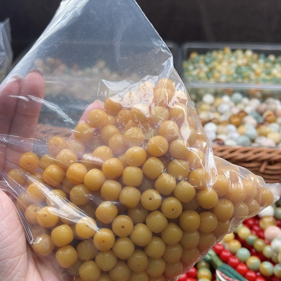 白玉菩提吊坠小****筋Q/11mm/300颗锅底