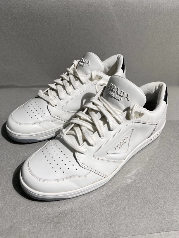 99新 Prada/普拉达 43.5码 三角logo男鞋板鞋