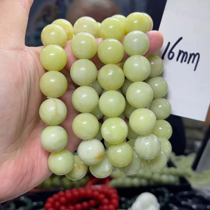 蛇纹石玉手串多样性发货未镶嵌