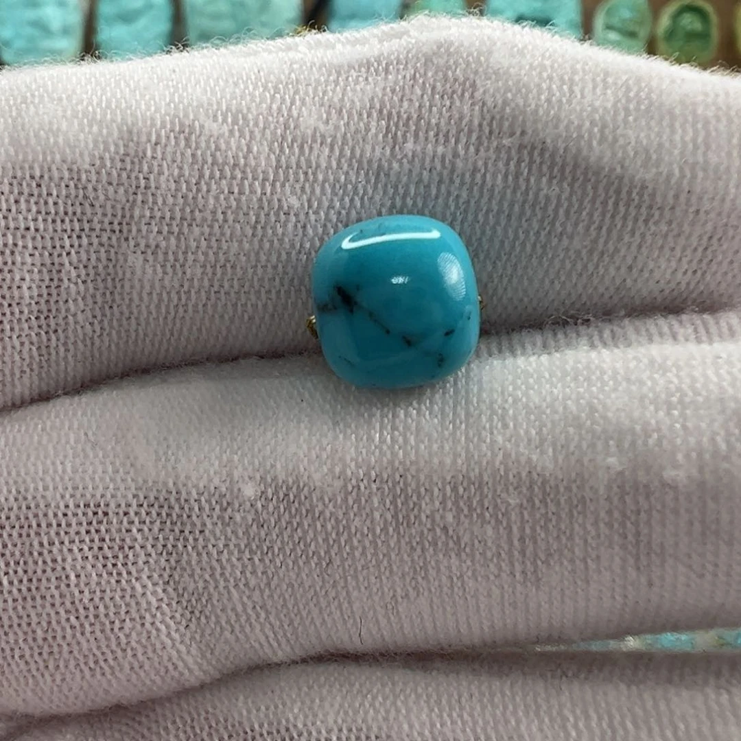 未镶嵌绿松石老型珠8.4x7.7mm