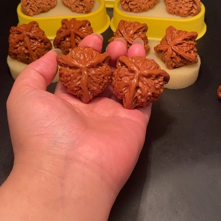 广***)吊坠文玩核桃工艺三棱