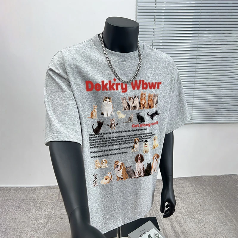 美式潮流ins趣味字母印花纯棉短袖T恤男女夏季宽松休闲半袖上衣