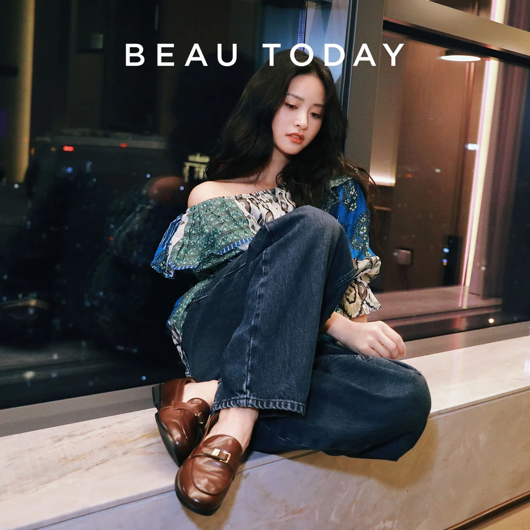 BeauToday【沈月同款】超软法式乐福鞋女鞋平底真皮单鞋小皮鞋