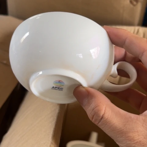 碗手工高岭土杯一个陶瓷