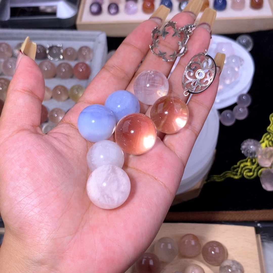 水晶珠宝半成品未镶嵌七***宝