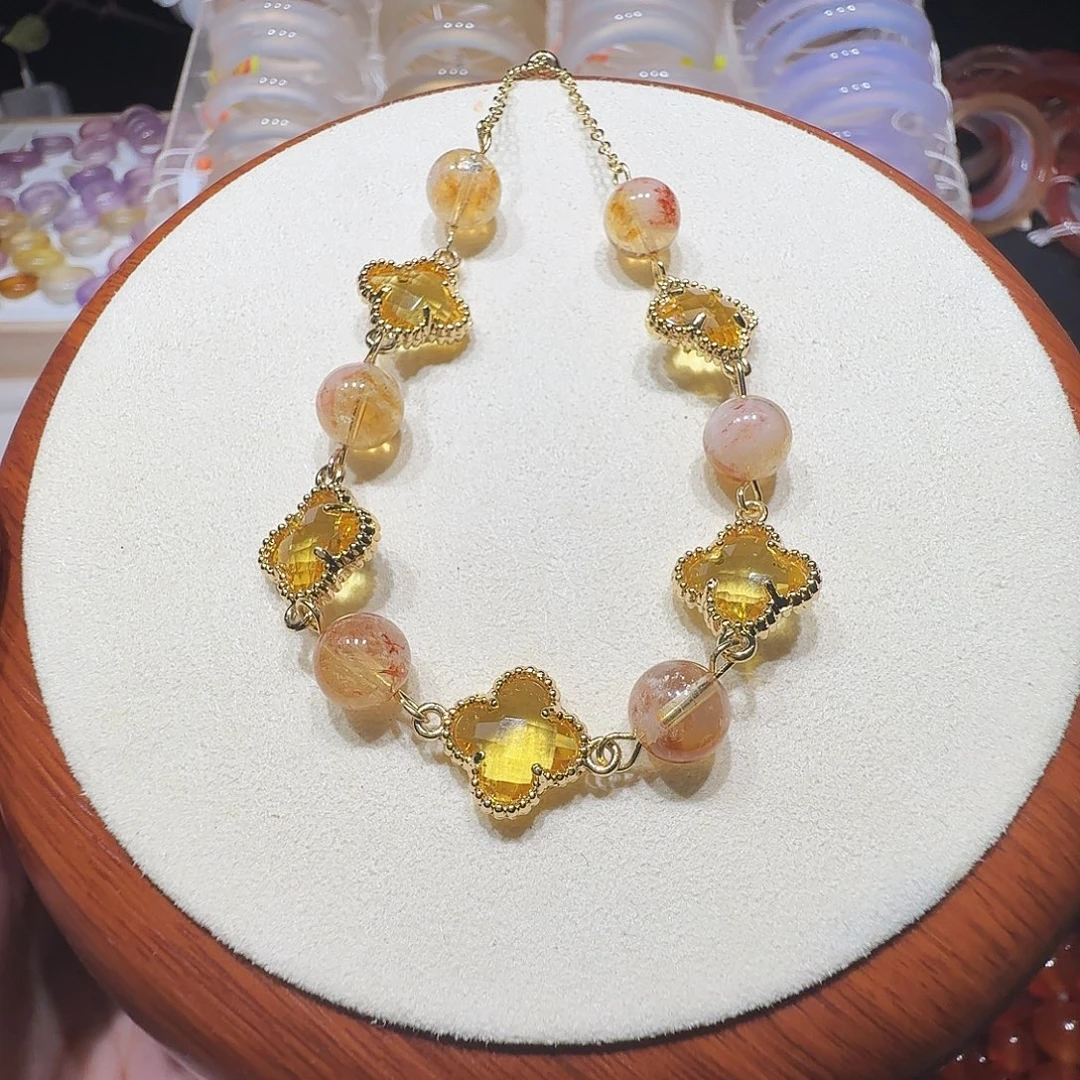 水晶手链未镶嵌四叶草