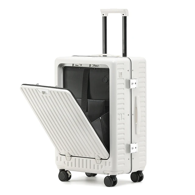 马冬强可扩展拉杆箱万向轮前开口行李箱男登机密码箱女旅行箱20寸