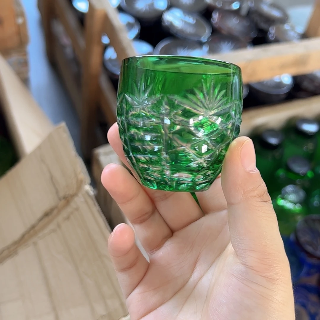 水晶玻璃平底款微瑕一个