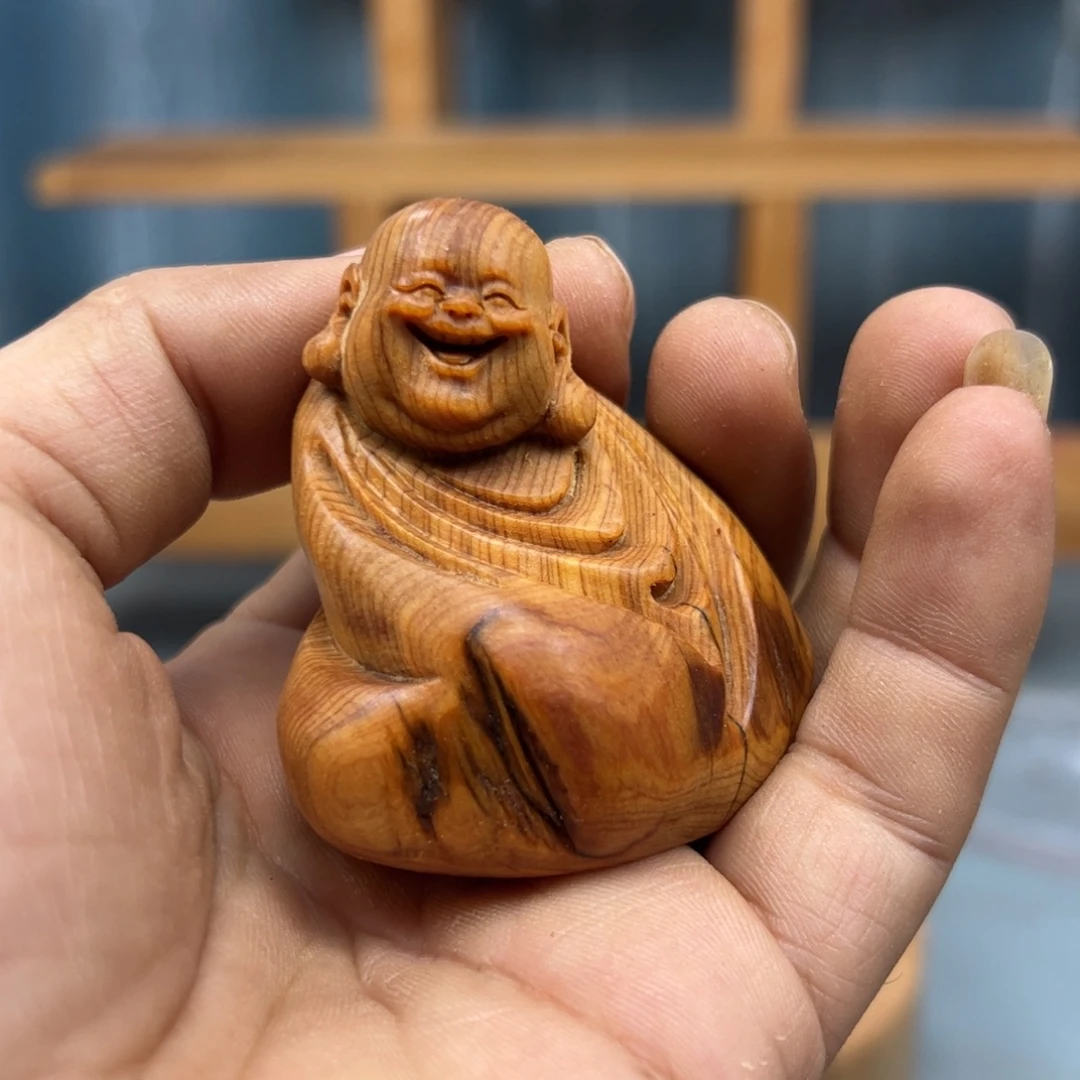 用***9木崖柏木摆件手把件