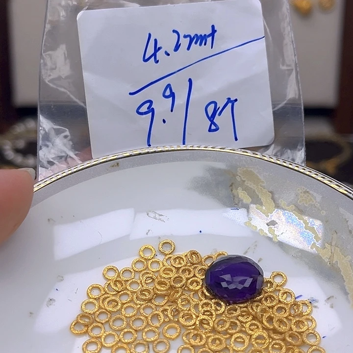 银S925镶嵌颈饰紫晶 紫晶925镶嵌164