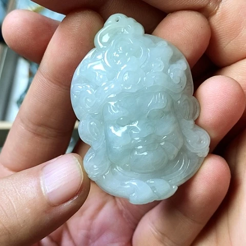 颈饰未镶嵌翡翠福豆豆珠宝翡翠颈饰