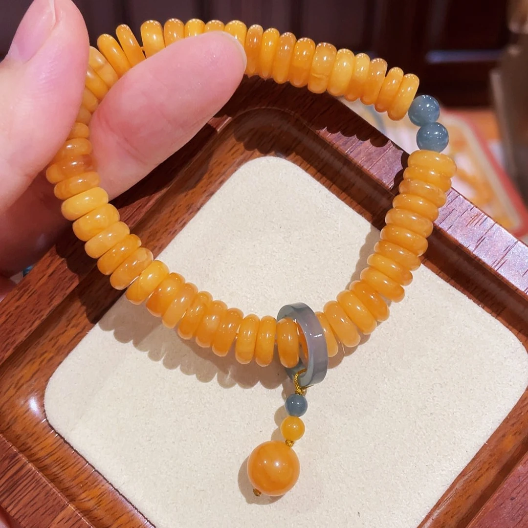 蜜蜡手链未镶嵌手串