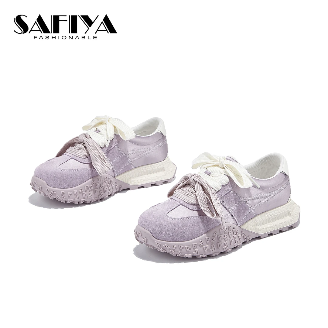 索菲娅Safiya2025春季新款舒适百搭时尚休闲阿甘德训鞋SFD1111A64