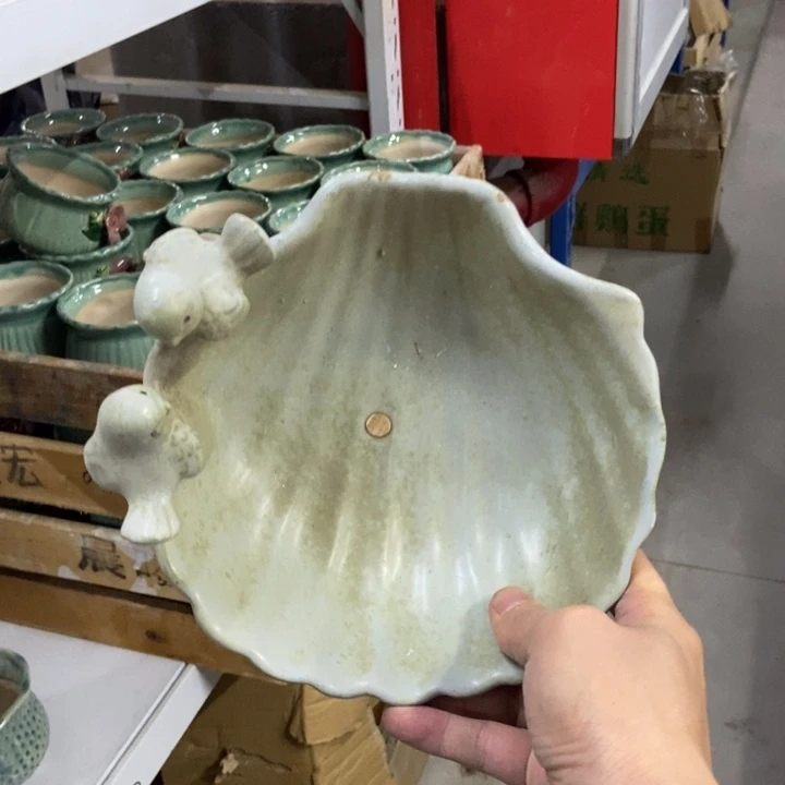 陶瓷花盆单场满9.9发19*6