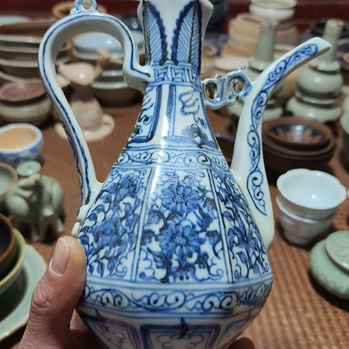 佰****批青花壶一个全品的