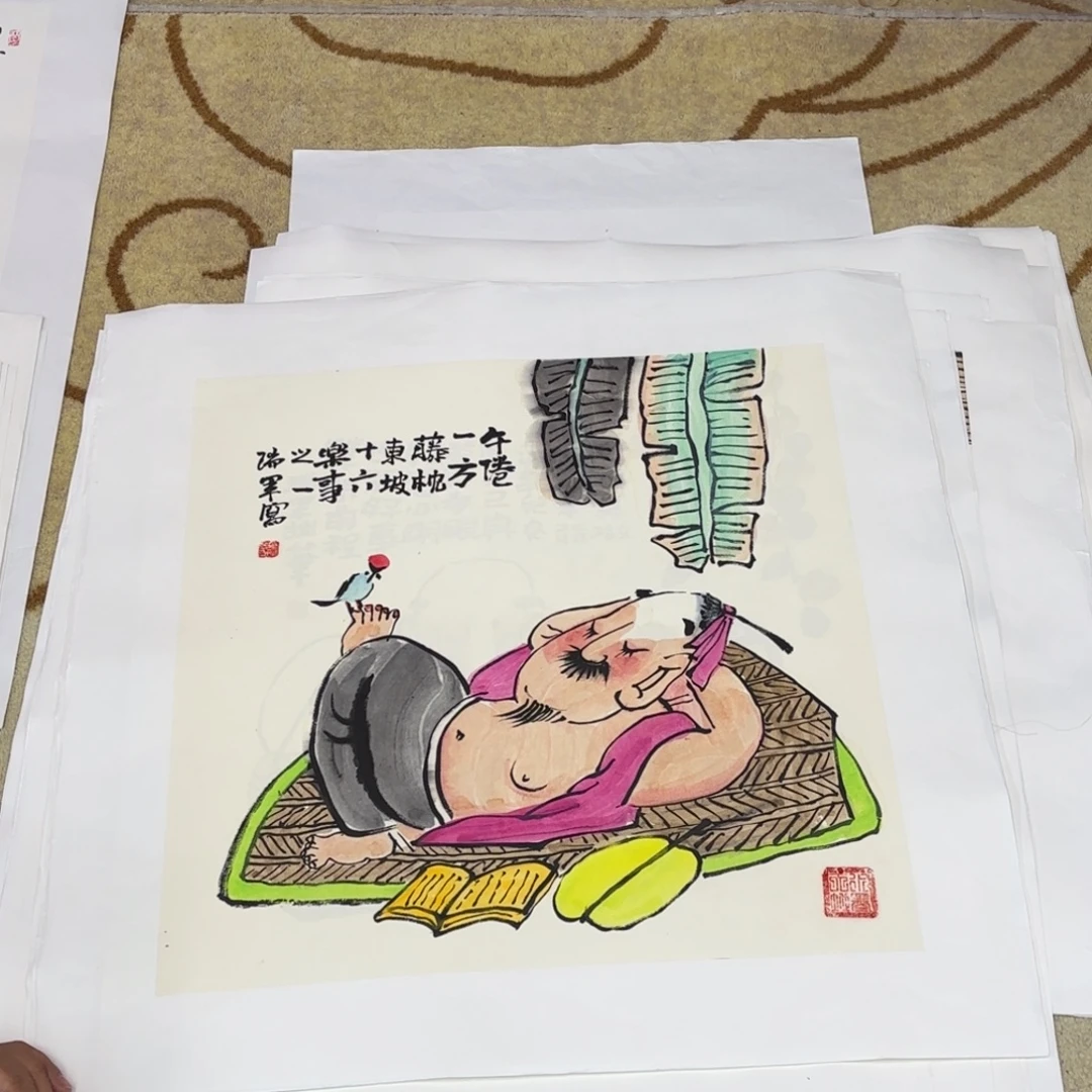 国画武瑞军老师作品刘
