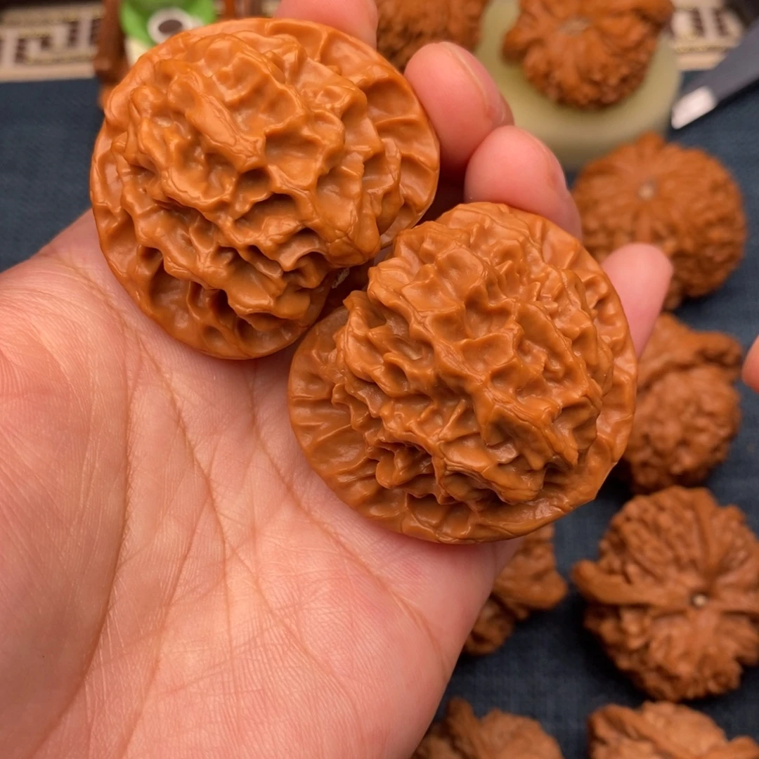 把件文玩核桃45精品大龙鳞