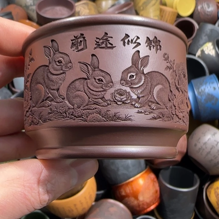 茶杯绿泥全手工制作工艺