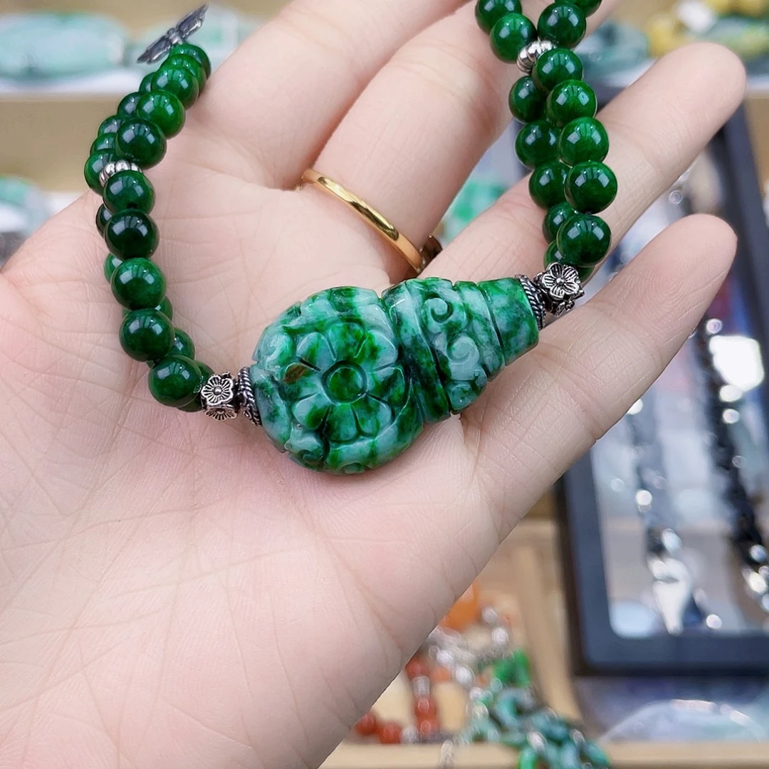 依***翡翠未镶嵌手链手链