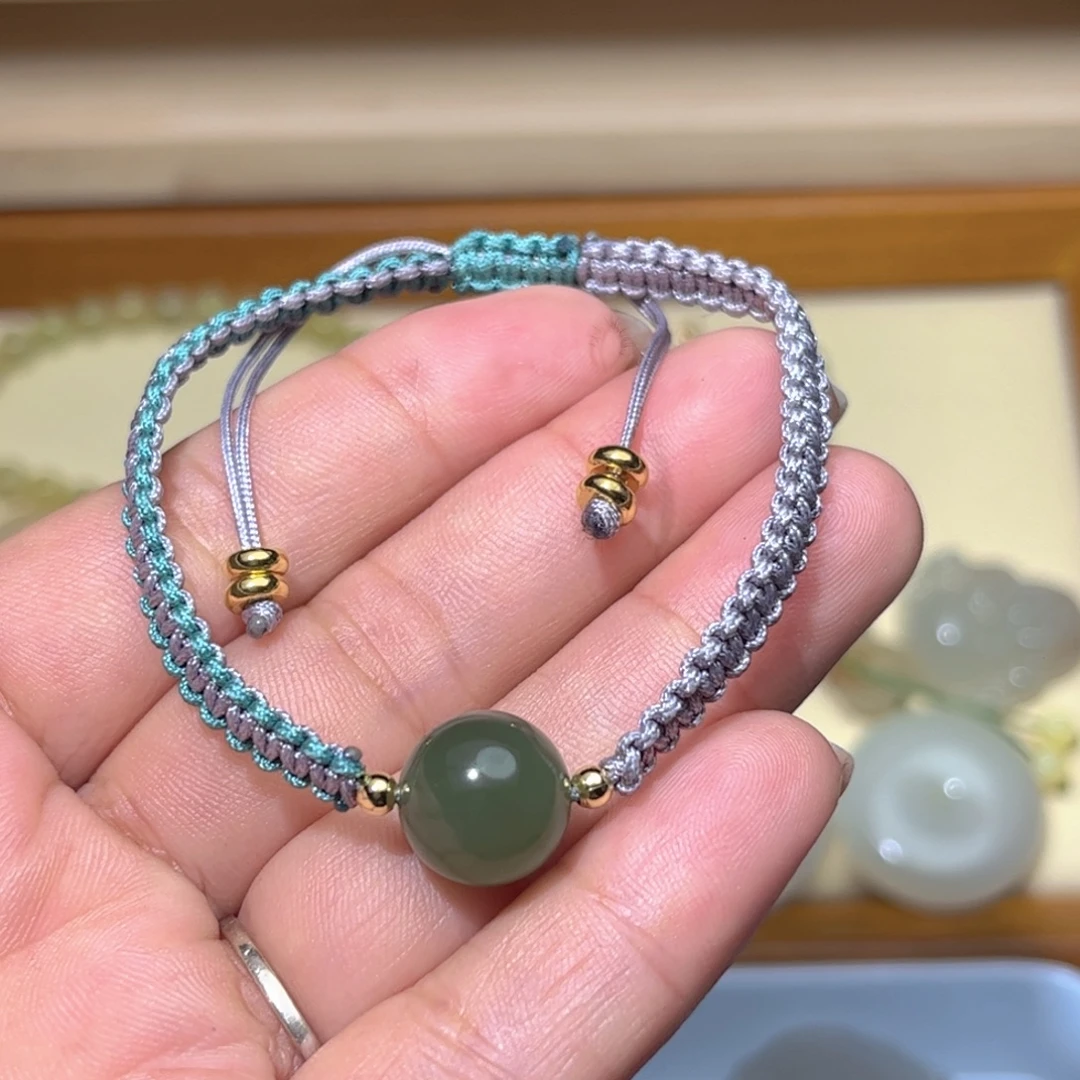 和田玉未镶嵌手链