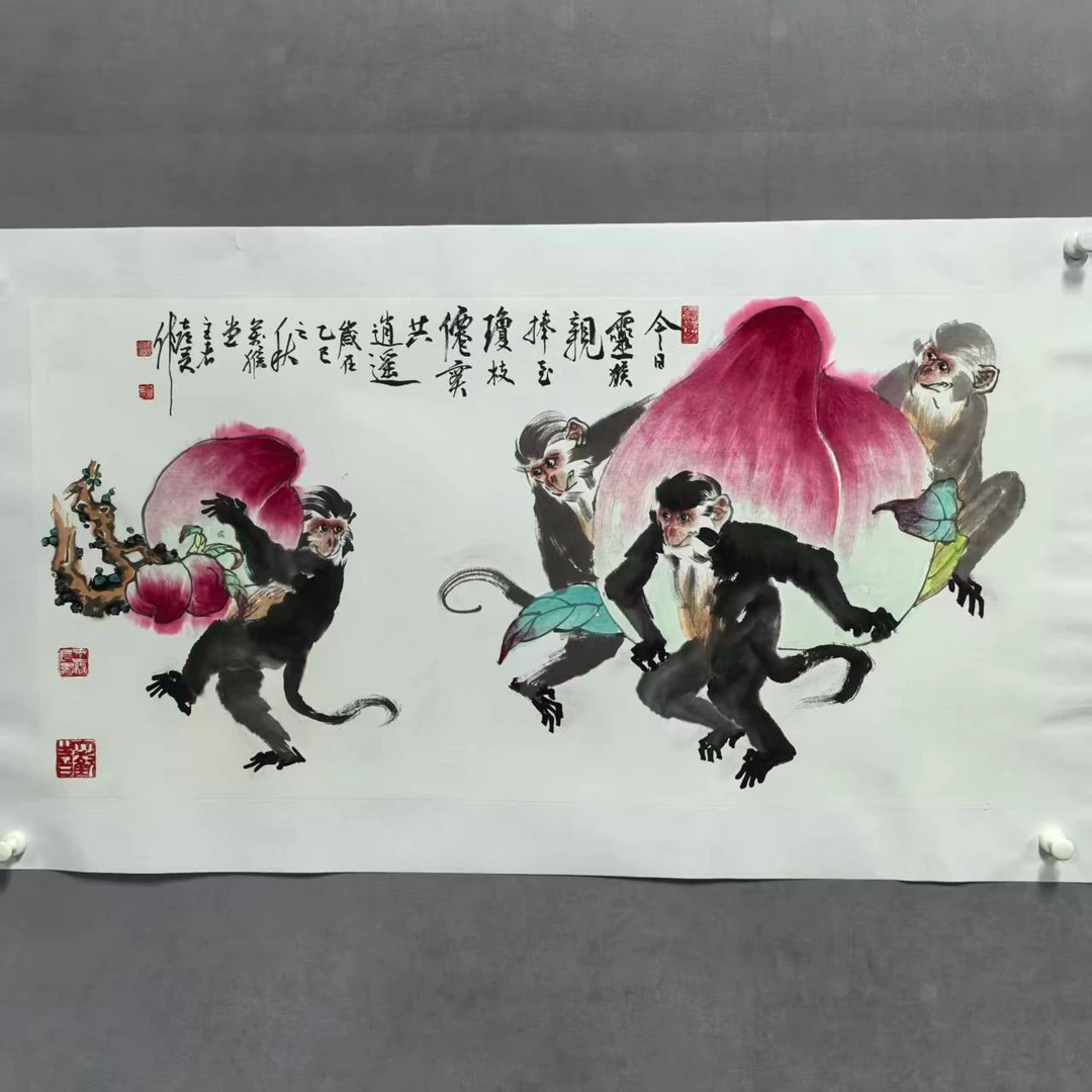 锦泉斋岳喜友亲笔手绘三尺国画作品yxy25