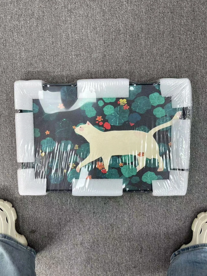 小猫咪一家三口儿童房间挂画4060