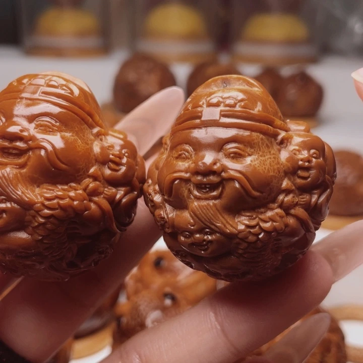 手串/手链橄榄核龙财一对