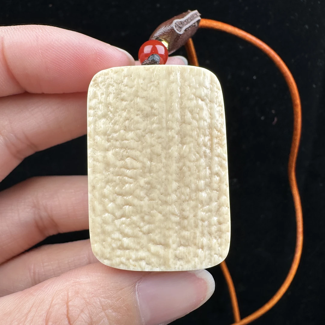 P2975天然猛犸牙 肥皂无事牌 27*38*17mm支持鉴定 假一罚四