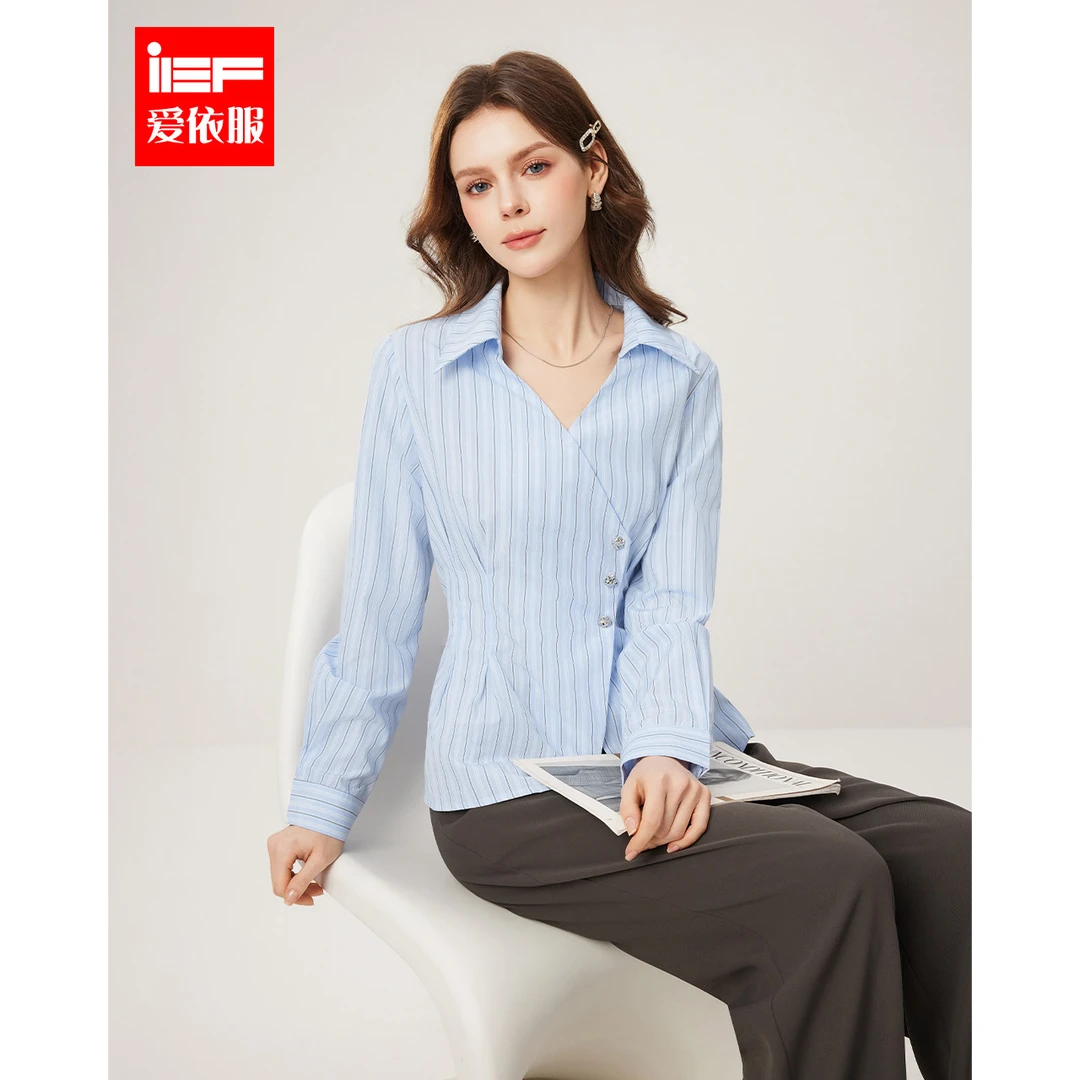 IEF/爱依服2025春季新款韩版知性气质小众设计显瘦裙上衣欧若风