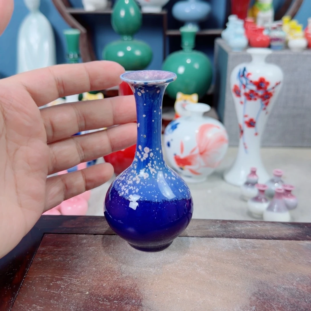 陶瓷手工小花器摆件
