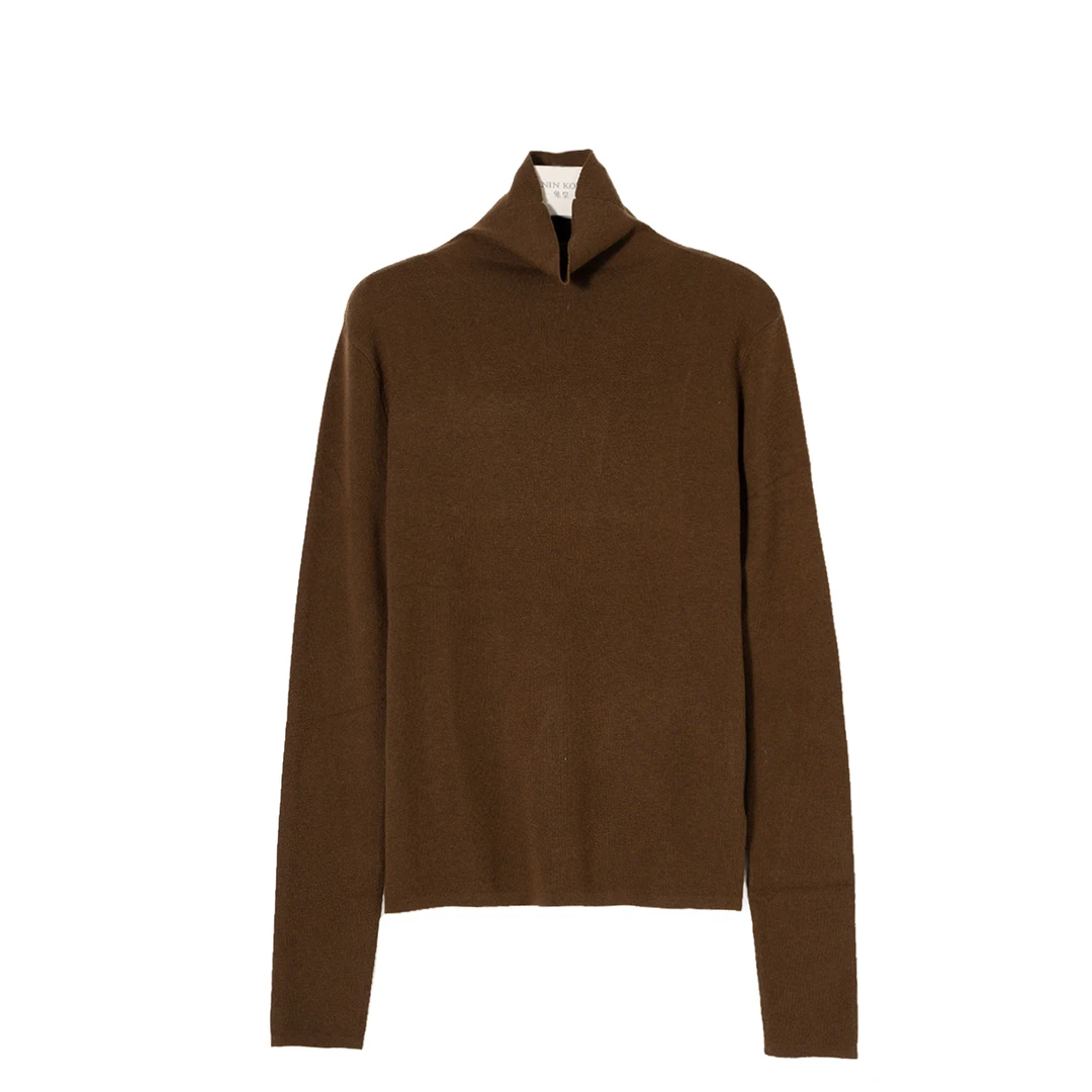 TUHUANG/秋冬季精纺丝羊绒打底衫高领加厚保暖套头衫ZBSS3035