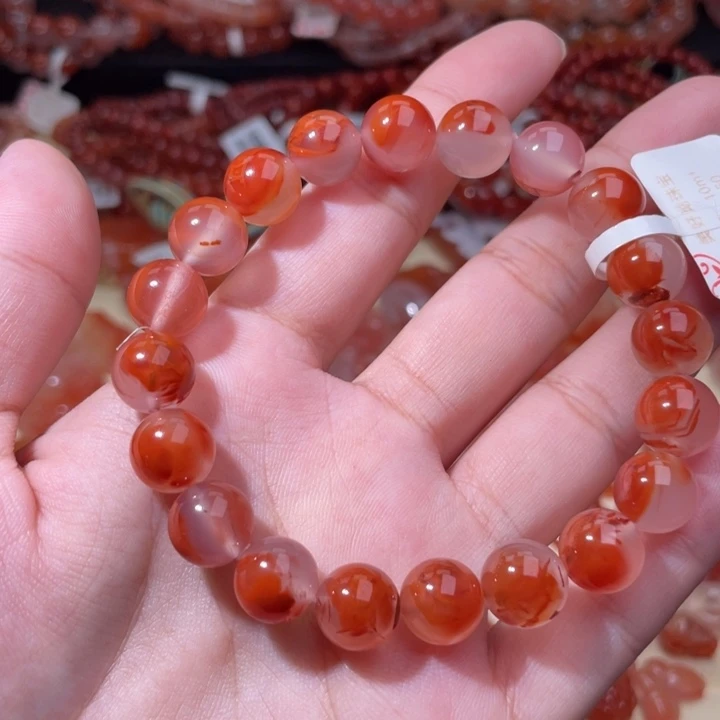 未镶嵌珠宝南红玛瑙10+冰飘单圈1334