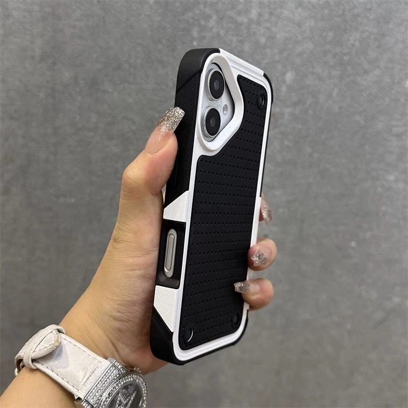 简约适用13苹果15promax手机壳加厚防摔iPhone16铠甲黑色14/12/11