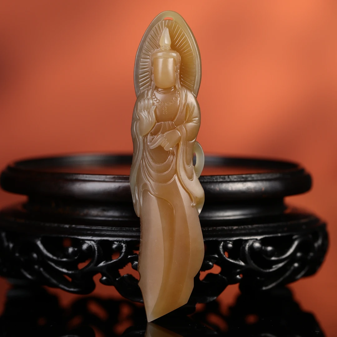 rl和田玉糖玉无相观音挂坠smc2511231187