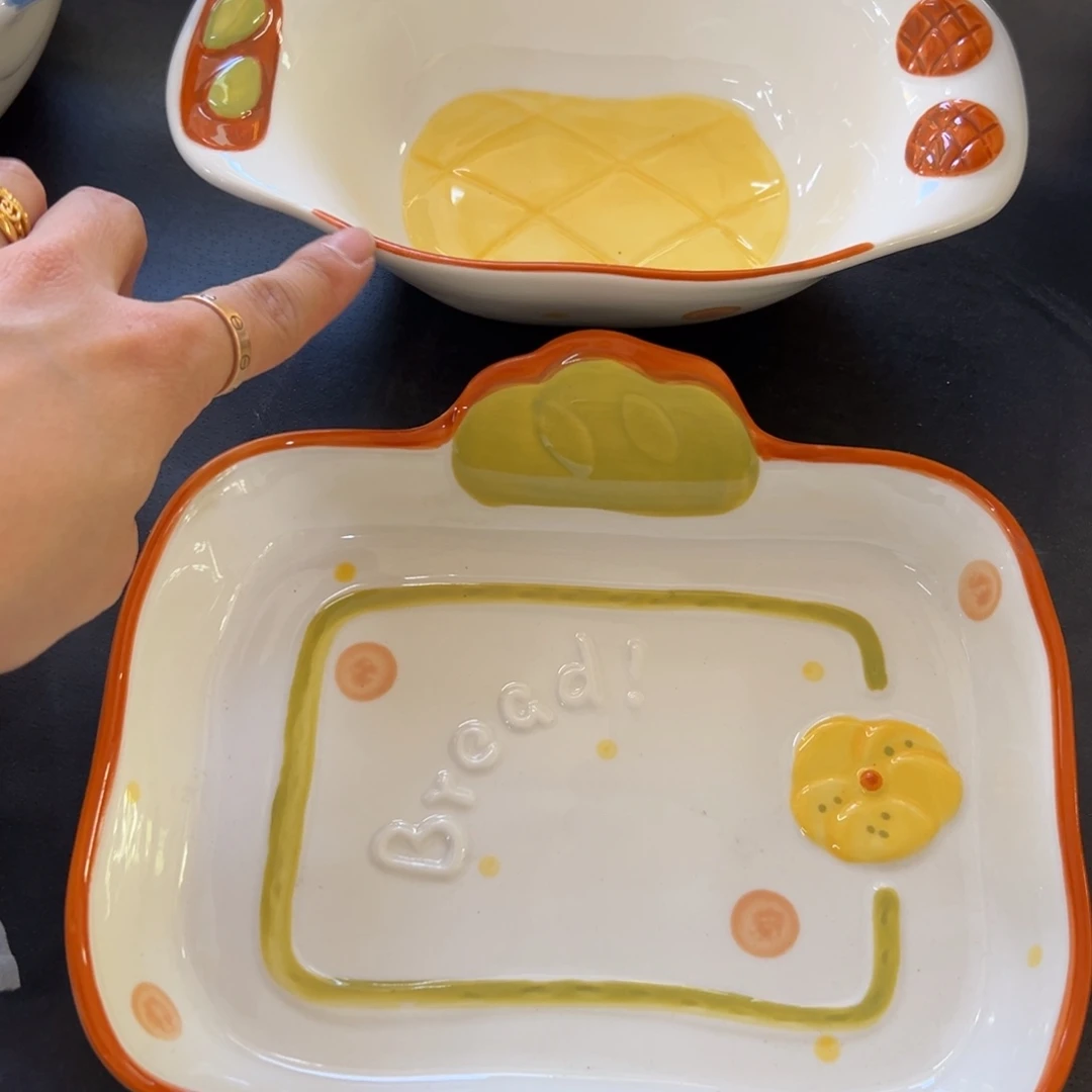 陶摆件高温陶瓷釉下彩微瑕……