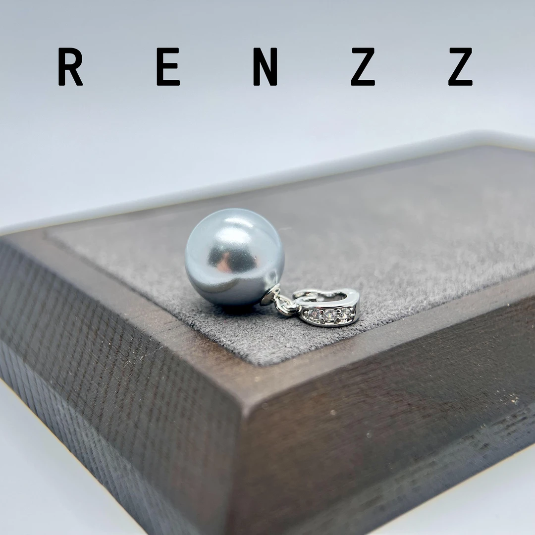 7669灰色圆球14mm万能扣吊坠