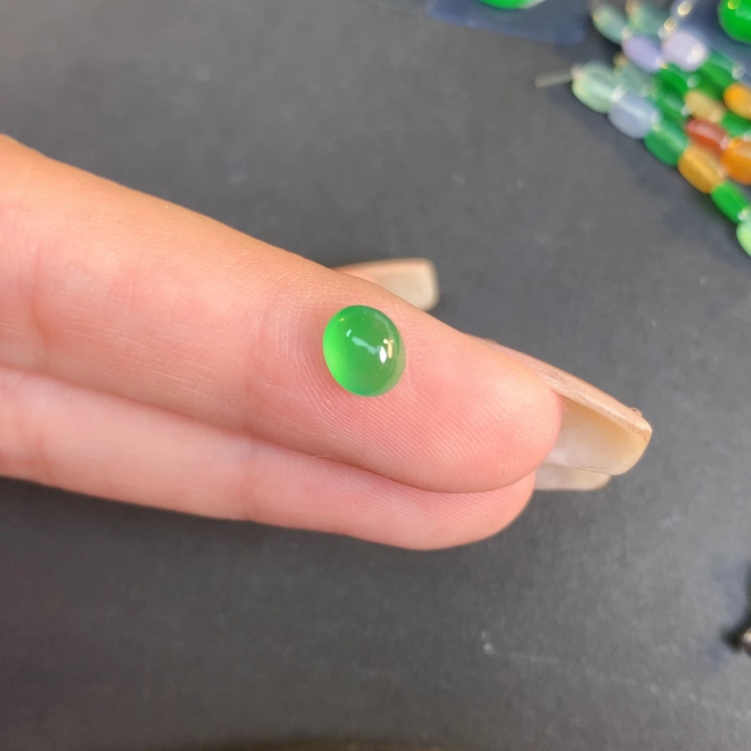 翡翠裸石翡翠翡翠6.29-6.42-3.77