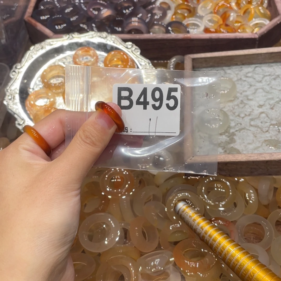 玛瑙/玉髓未镶嵌戒指495