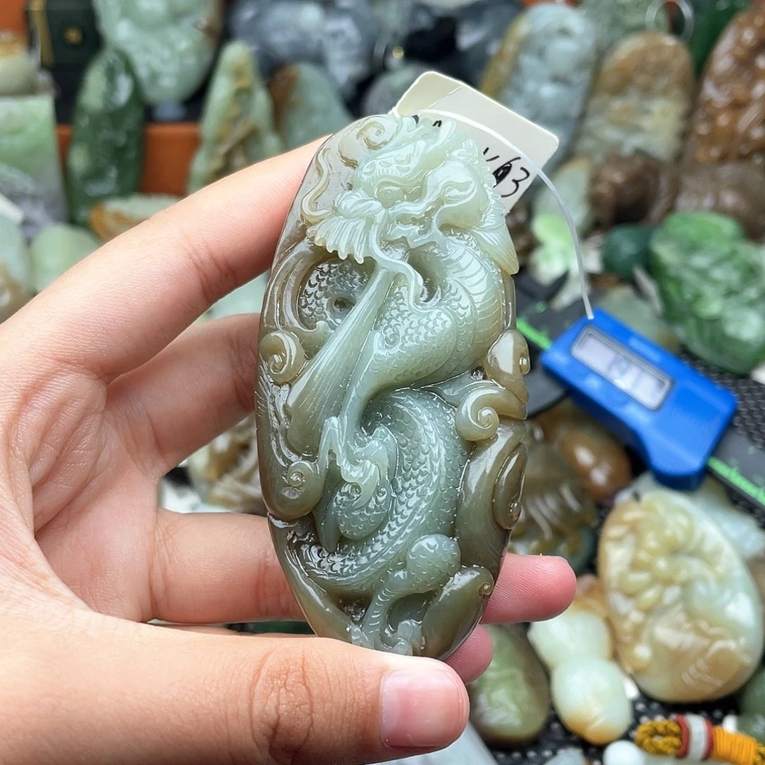 和田玉未镶嵌挂件