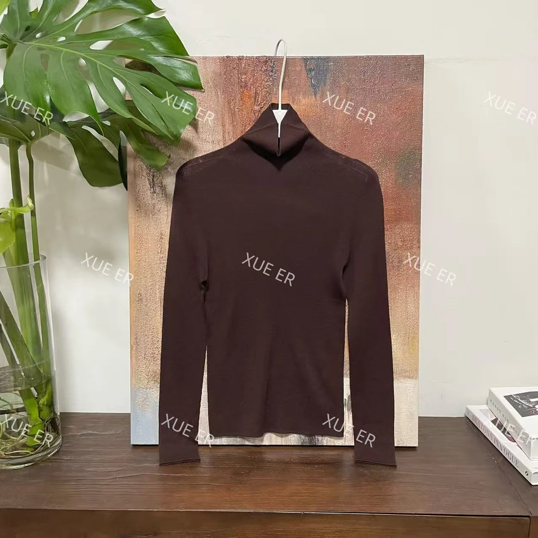 雪儿XHY1003（扬子纱）可机洗无逢一体人手必备款堆堆领针织打底衫