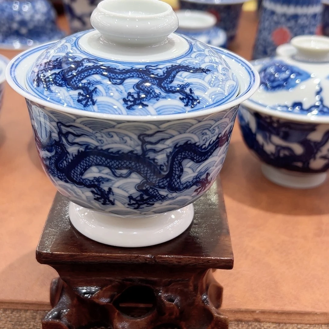 正宗景德镇柴窑盖碗福利价