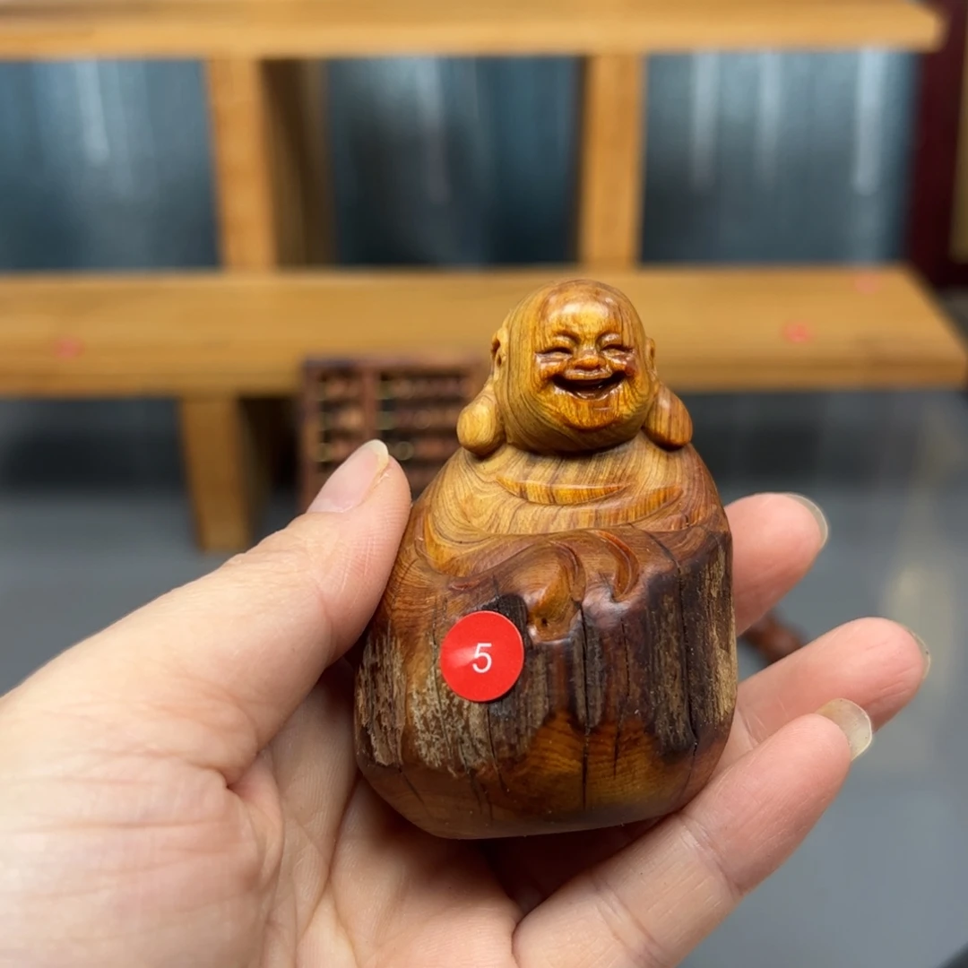 民***法木崖柏木摆件手把件