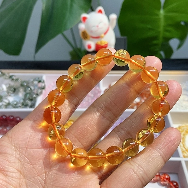 水晶手链未镶嵌黄水晶