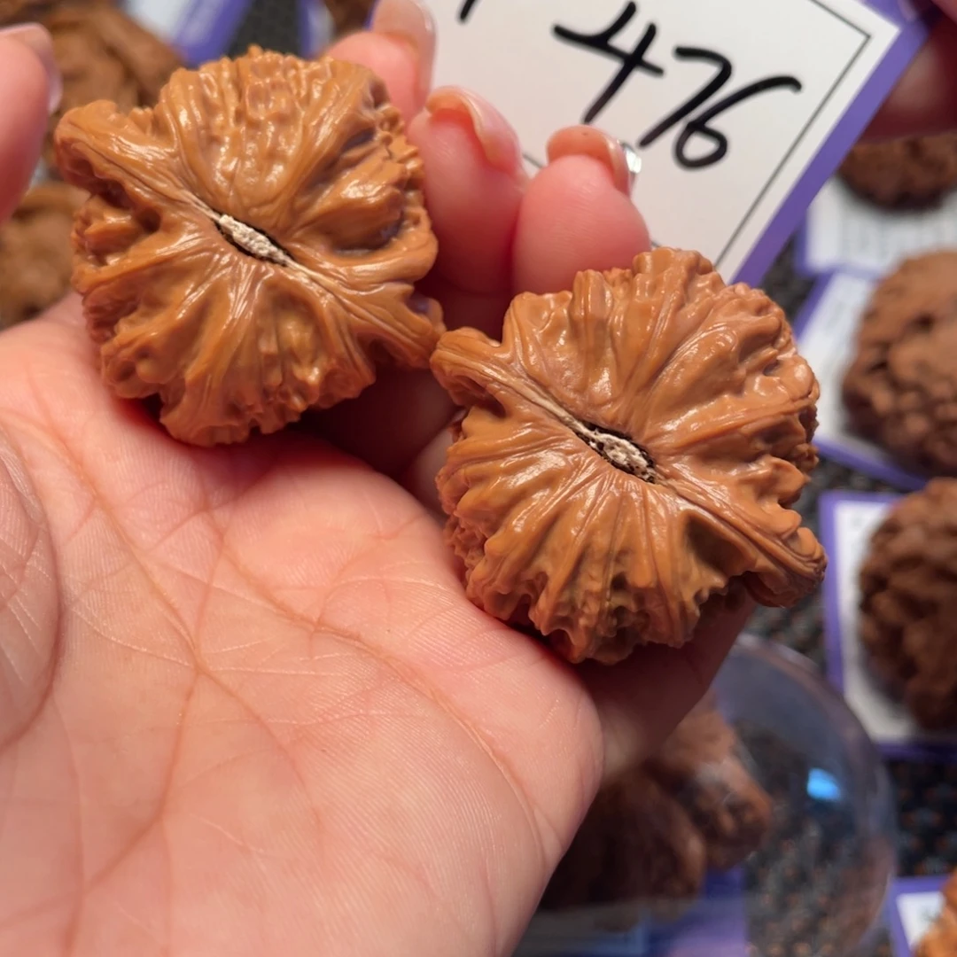 桃核把件476号白狮子41