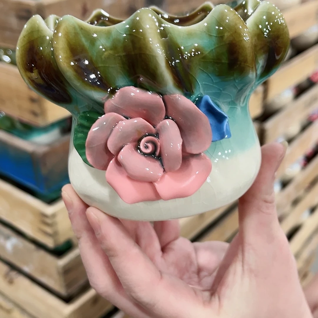 【闪购商品】陶瓷陶瓷多肉植物花盆