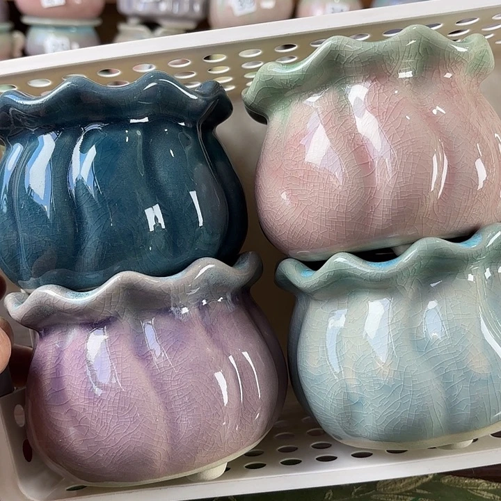 红陶量货/口高深浅搭配发4个