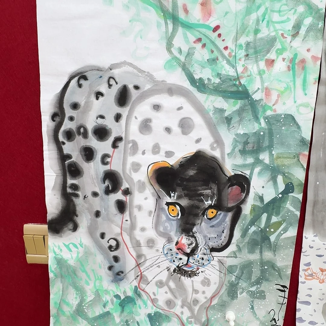 世***云国画四尺三开人物